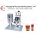 450B Electrical Semi Automatic Bottle Capping Machine For Glass Jar / Metal Cap