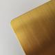 Custom brushed champagne gold color coated decorative stainless steel Sheet