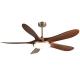 56-Inch Modern Ceiling Fan With 5 ABS Blades And Iron Lamp Body DC Motor Remote Control For Living Room