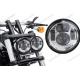 Waterproof Motorcycle Driving Lights , 5 Inch Round LED Headlights High Low Beam