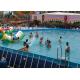 Commercial Large Rectangular Metal Frame Pool , Mobile Swimming Pool For Park