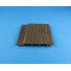 Mothproof Exterior Decoration WPC Wall Panel Brown Color Weather Resistant