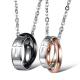 New Fashion Tagor Jewelry 316L Stainless Steel couple Pendant Necklace TYGN059