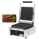 Electric Contact Panini Grill Press Grill with Full Grooves and Anti-Scalding Handles
