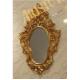 Shaped Wall Dresser Mirror with Carven frame golden color AG-308