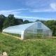 Tunnel Greenhouse Galvanized Steel Frame Structure Pipe Pe UV Plastic Film Vergetables Single-span Greenhouse