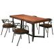 Home Furniture 4 Chairs and Table Set in Chinese Style for Dining Room or Restaurant