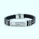 Factory Direct Stainless Steel High Quality Silicone Bracelet Bangle LBI33