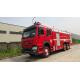 HOWO 460hp Fire Truck Water Truck With 18 Meter Telescopic Boom