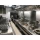 2500 x 1200 x 580mm Stainless Steel Catering Equipment Exhaust Hood Against Wall Type