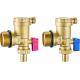 Brass Combined Manifold Parts Automatic Air Exhaust ( Horizontal ) + Flushing Drain Valve