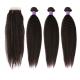 Full Cuticle Aligned Kinky Virgin Hair Straight Human Hair Weft Extensions