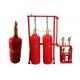Red Color FM200 Fire Suppression System 70l , 100 , 120l Capacity