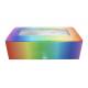 FSC PVC Clear Gift Boxes With Clear Window 4 Colors Printing
