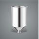 Small Stainless Steel Conical Hopper , Silver Milk Hopper 20L