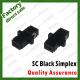 black simplex sc adapter abs plastic fiber Optic coupler for fiber optical patch cords hybrid sc fc st lc all types
