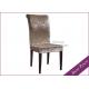 Chinese Restaurant Dining Chair Iron Legs Wooden Design (YA-44)