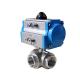 Y Type Ball Valve for Water Industrial Usage SS304 Internal Thread Pneumatic Three-Way