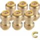 Brass Alloy Plumbing Push Fittings 10mm/12mm/14mm PEX Pipe Reducer Straight Weld Connection Forging Tees Model Compression Head