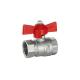 Forged ANSI SS Brass Threaded Ball Valve With Virgin Ptfe Seat And Blow Out Proof Stem