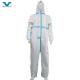 Light Chemical Protective Clothing CE Type4/5/6 Cat3 Microporous Waterproof PPE Coveralls