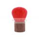 Red Goat Hair Walnut Handle Kabuki Powder Brush With Zipper Case Packing