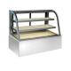 1.2m Refrigerated Cake Display Case, Curved Glass Pastry Chiller With Fan