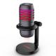 ODM / OEM Studio Computer Microphone , RGB USB Microphone For Streaming And Singing
