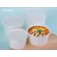 Double PE Lined 1300ml Hot Soup Bowl Disposable Microwavable