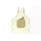 PU Material Kitchen Cooking Apron Anti Oil Pocket Outside Light Color
