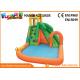 0.55mm PVC Tarpaulin Outdoor Inflatable Water Slides With Swimming Pool
