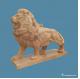 Solid Marble Stone Carving Sculpture Walking Lion Animal For Decoration