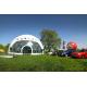 Waterproof  PVC fabric 20m diameter geodesic dome tent / dome shelter systems