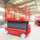 320kg Rated Loading Capacity Customized Self-Propelled Hydraulic Scissor Lift Platform with Rubber Wheel