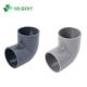 CE Approved Grey PVC 90 45 Degree Plastic Pipe Fittings Pn16 Industrial Tee UPVC Elbow