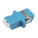 High Loading Test LC UPC DX One-piecer Ceramic FTTX Fiber Optic Adapter With Flange