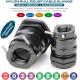 Polyamide Plastic PG & Metric Adjustable Watertight Black Cable Glands (IP68) with Metal Strain Relief Clamp