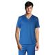 200 GSM V Neck Man Short Sleeve Plain Woven Uniform Blue Medical Scrubs