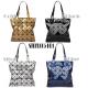 Ready To Ship Fashion Handbag Geometric Leather Ladies Shopper Bag Women Glossy Tote Shoulder Bag Customized Purse