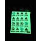 Anti Wear Photoluminescent Vinyl Tape PET Glowing Fluorescent Vinyl Tape