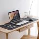 Non-Slip Black Wool Desk Elbow Mouse Pad Felt Desk Mat for Home and Office 900*400*3mm