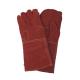 Full Lining High Temperature Resistance Red Cow Split Leather Working Welding Gloves