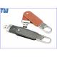 Safety Hook Leather USB 128GB Thumb Dirves Stick 360 Rotating