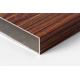 6063 powder coating wood grain aluminium square tube profile for furniture decoration