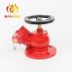 Natural Or Painted Brass / Bronze Oblique Fire Hydrant Landing Valve