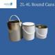 3 Liter / 5 Liter Paint Tin Cans Round Metal Tin Can For Chemical Coating Storage