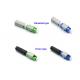 Clamshell / Screw Fiber Optic Fast Connector Green 55mm For FTTH Drop Cables