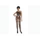 Black Women Fishnet Body Stockings Bodysuit Customized Size Oem Service