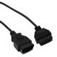 24 Volt J1962 OBD Male To Female Extension Cable Customized For Automotive