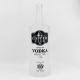 Custom Glass Bottle Round Empty Vodka Whiskey 750ml 1000ml Decorative Liquor Bottles